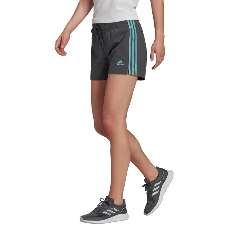Adidas Womens Essentials Slim 3-Stripes Shorts