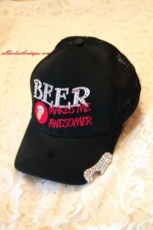 ADO | Embellished Bee Makes Me Awesomer Ball Cap