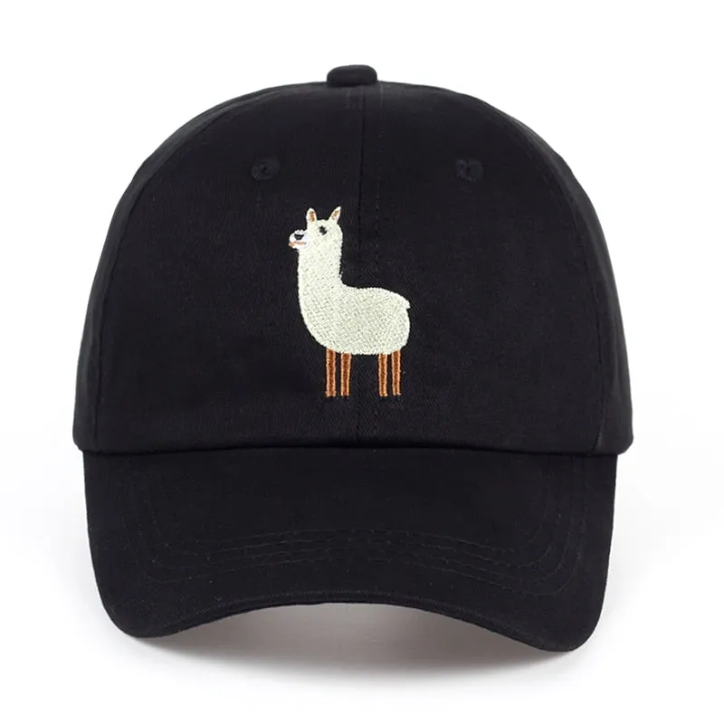 Alpaca Embroidery Cap