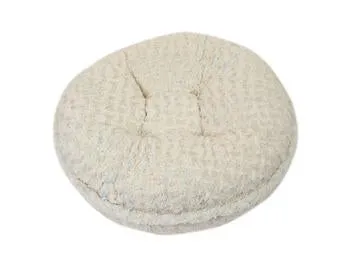 Baby Blue/Beige Rosebud Bagel Bed