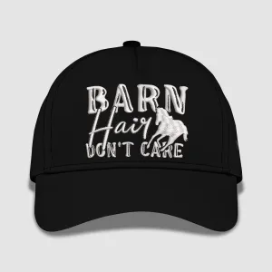 Barn Hair Don't Care Horse Embroidered Baseball Caps
