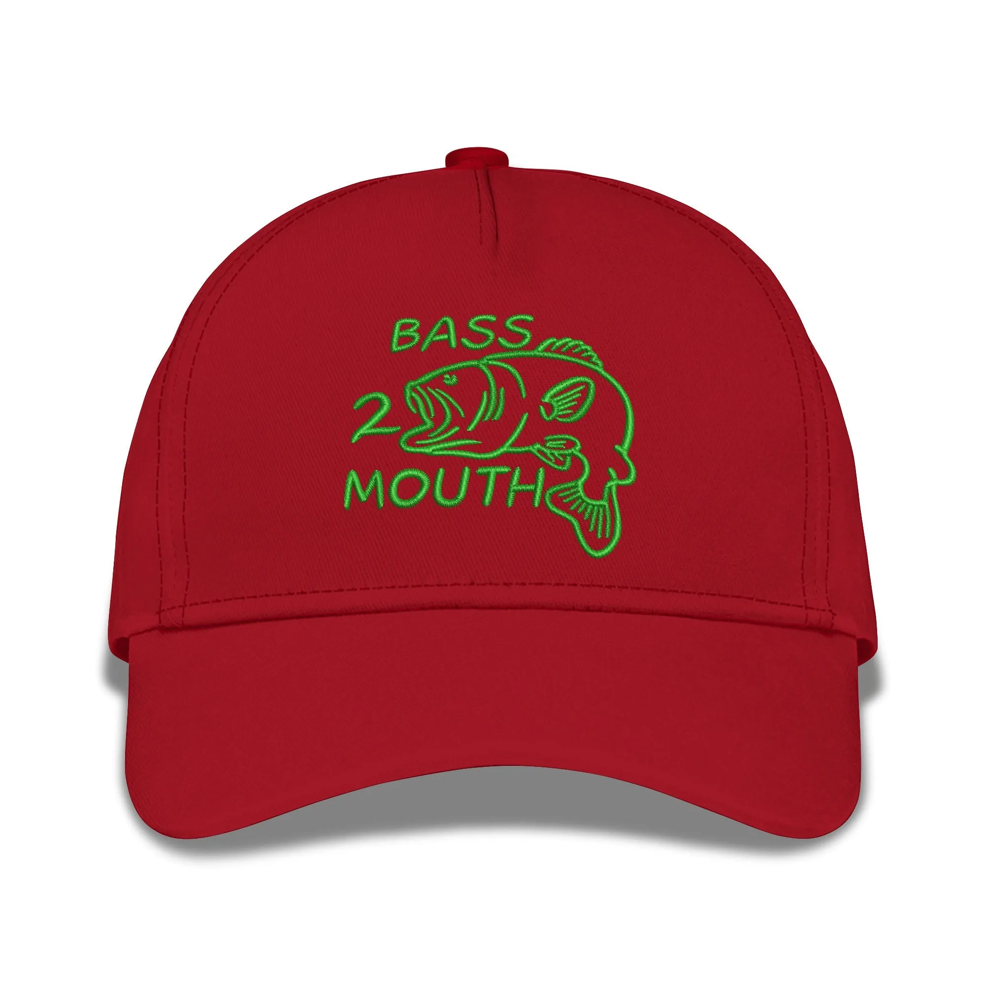 Bass Fishing Embroidered Baseball Caps