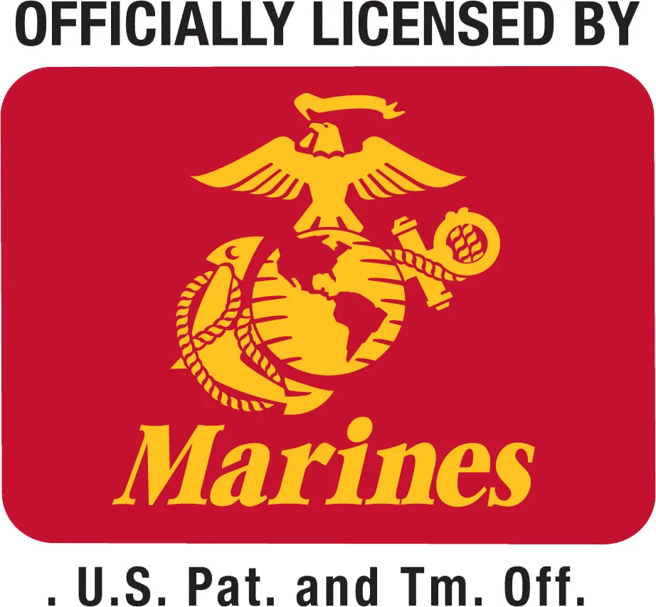 Black - USMC Deluxe Adjustable Cap with Globe and Anchor Emblem