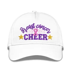 Breast Cancer Cheer Embroidered Baseball Caps