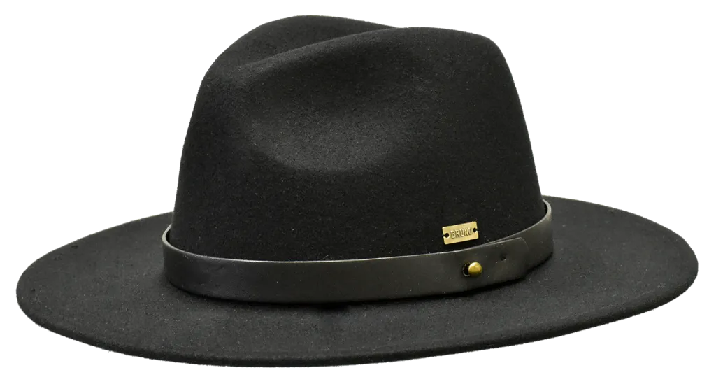 Bruno Capelo Uptown Black/Black Fedora Hat