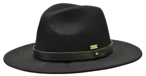Bruno Capelo Uptown Black/Black Fedora Hat