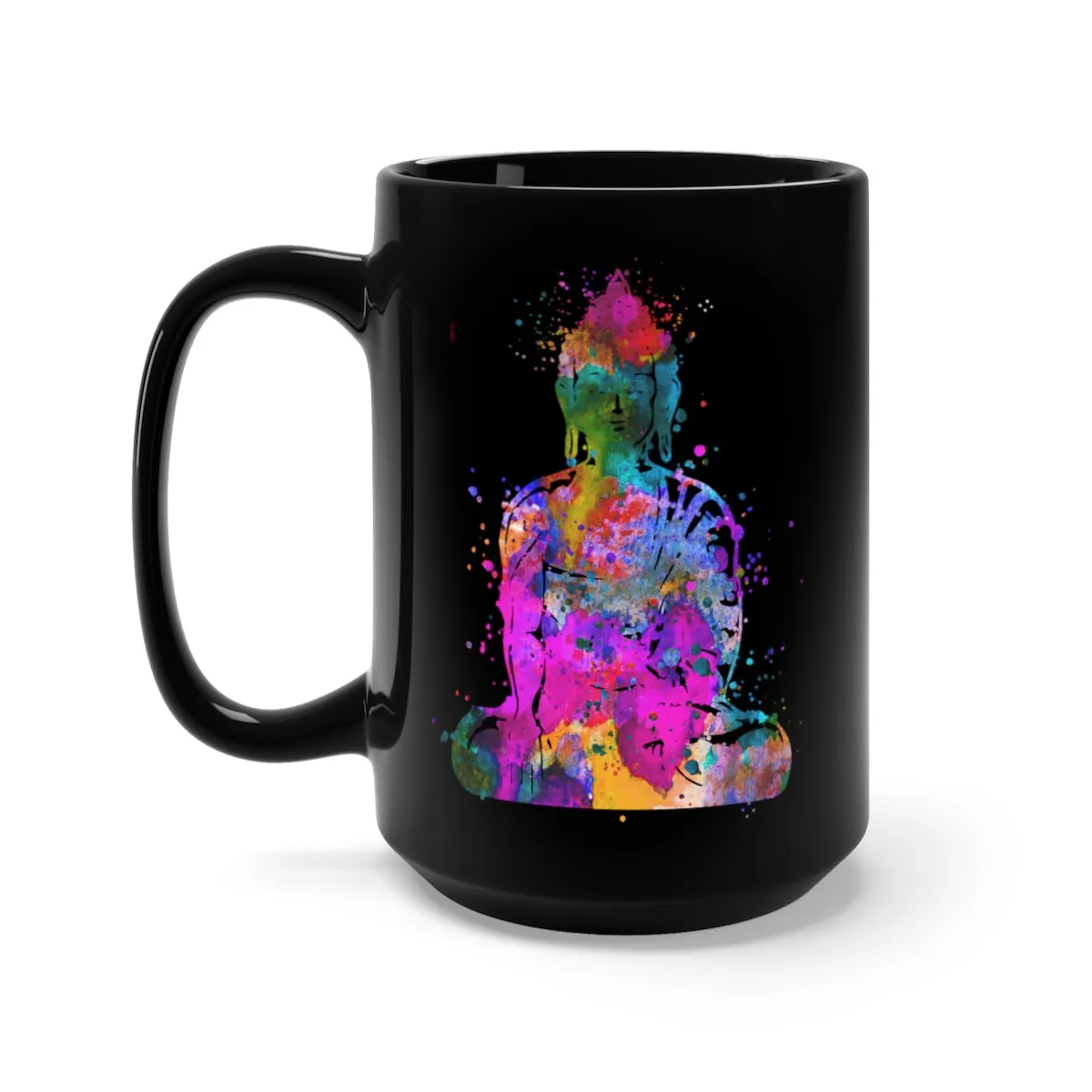 Buddha Black Mug 15oz