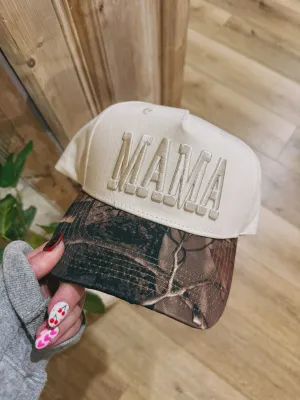 Camo Mama Puff Trucker Hat