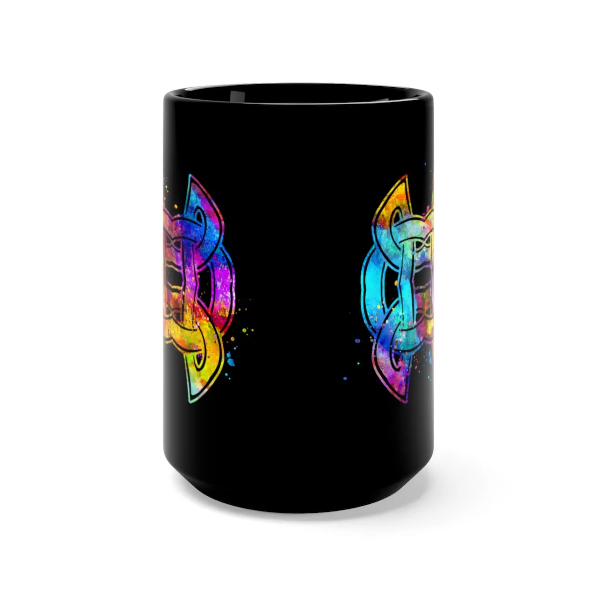 Celtic Knot Black Mug 15oz