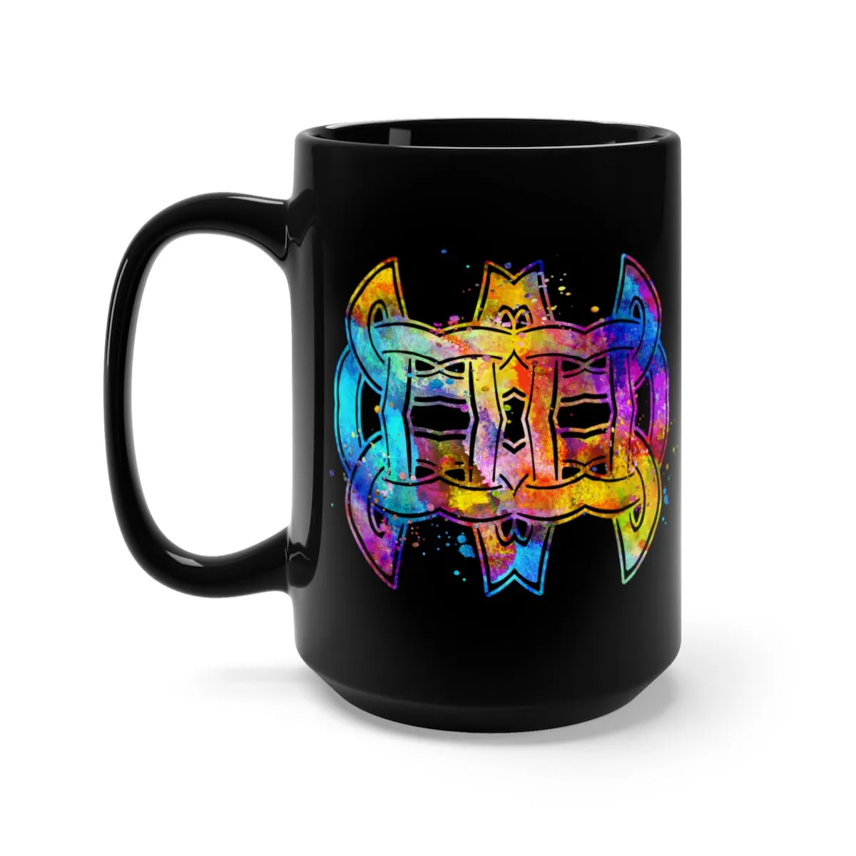 Celtic Knot Black Mug 15oz