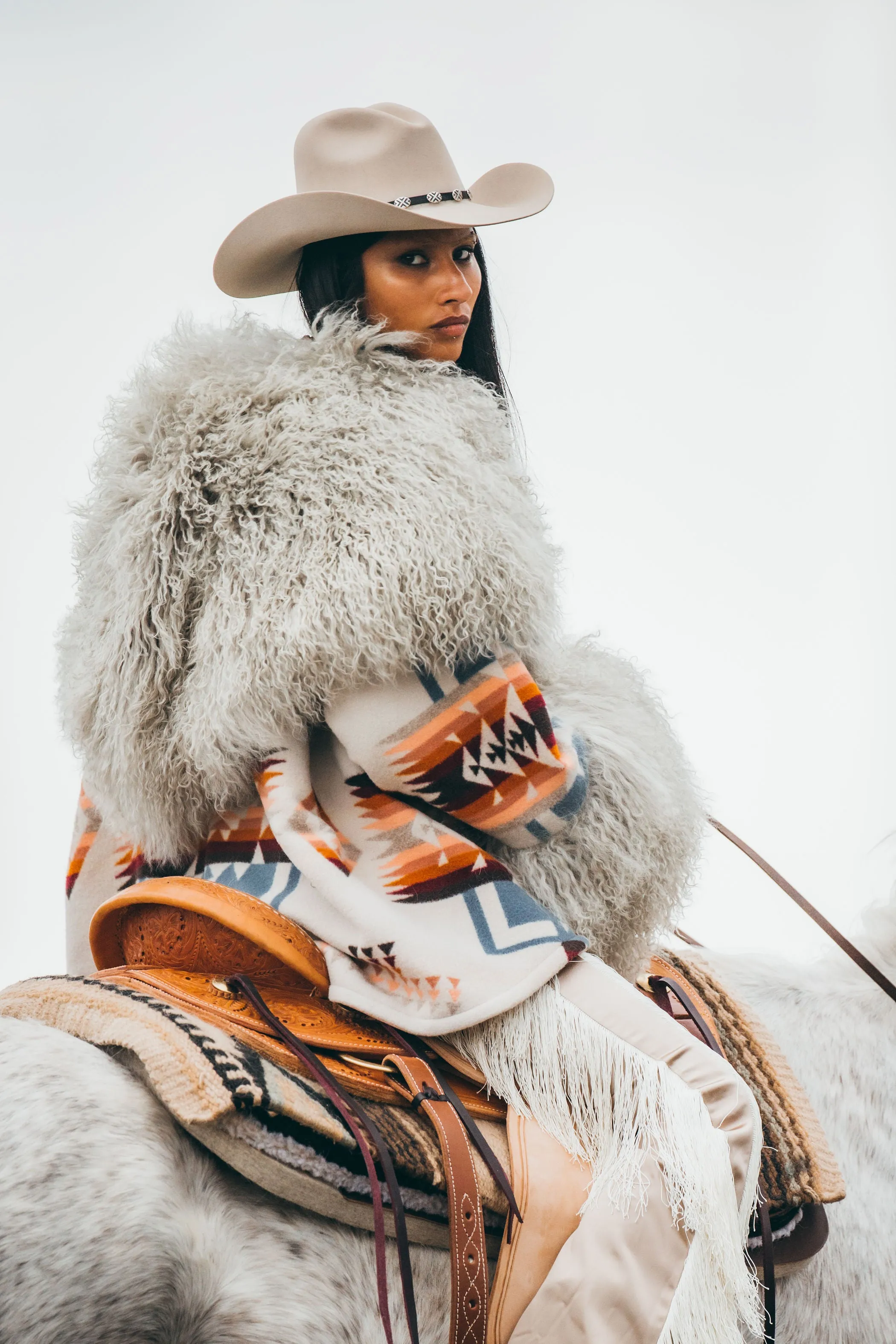 Chief Joseph Shearling Cloak