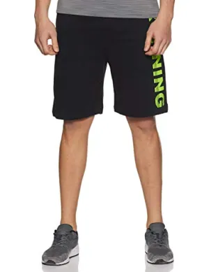Chromozome Men's Track Pants (N-169 Running Shorts_Black_2XL)