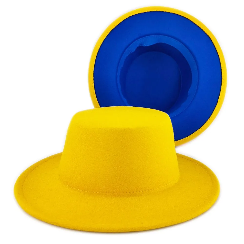 Classic Wide Brim Fedora Hat