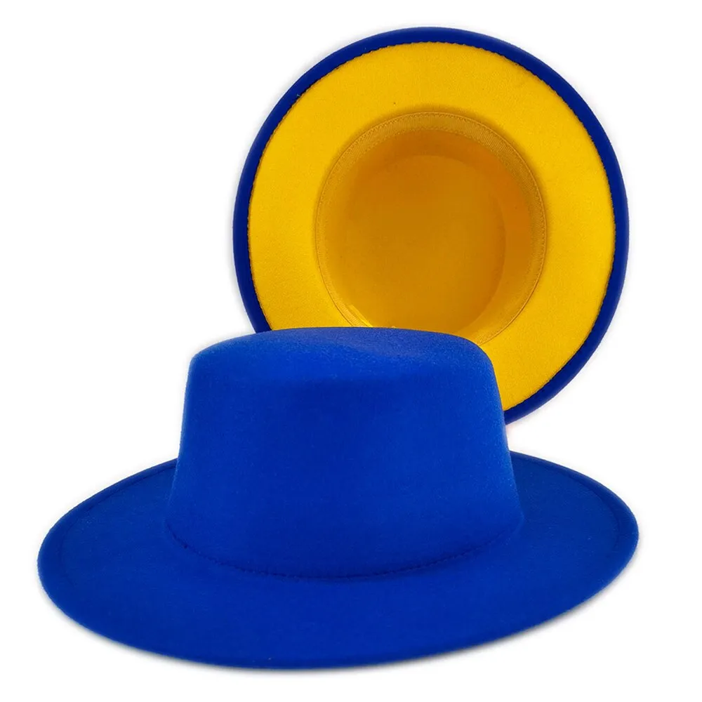 Classic Wide Brim Fedora Hat