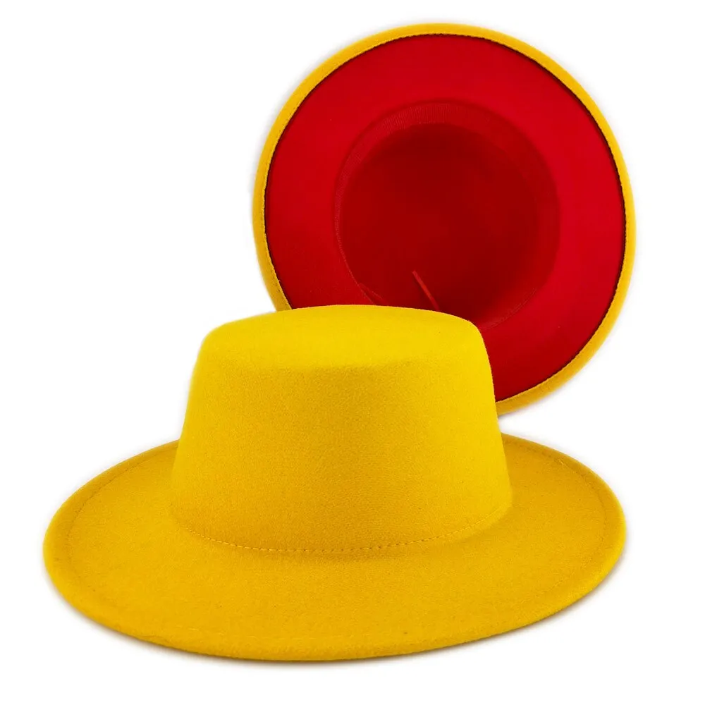 Classic Wide Brim Fedora Hat