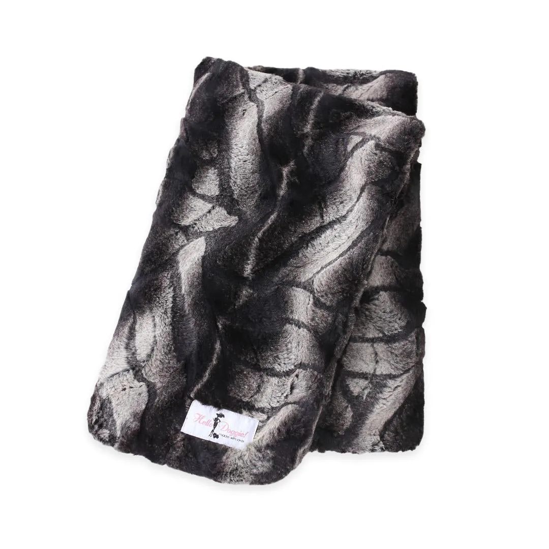 Deluxe Dog Blanket in Chinchilla Faux Fur (Custom Drop Ship)