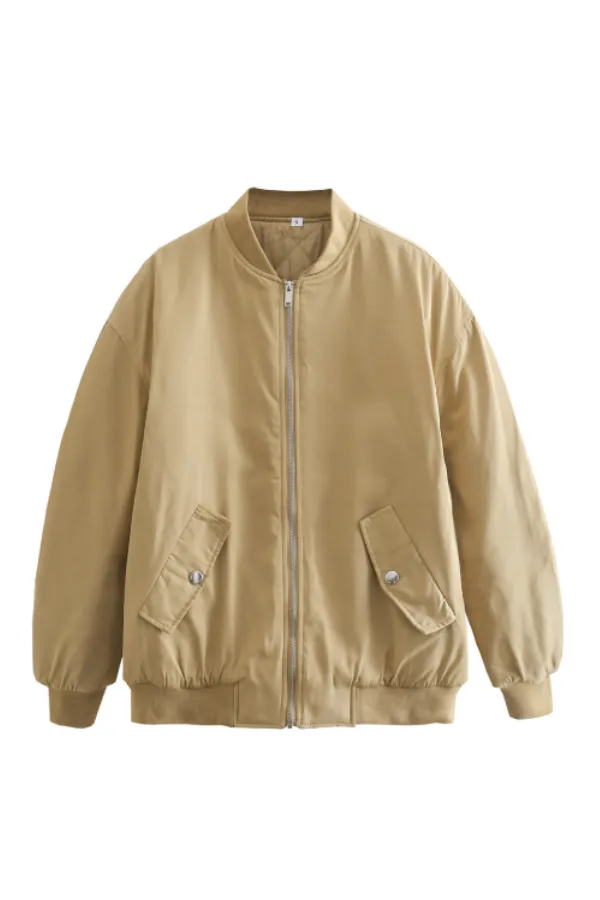 Fashionable Baseball Jacket Loose Cotton Jacket