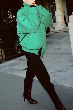 Fashionable Baseball Jacket Loose Cotton Jacket
