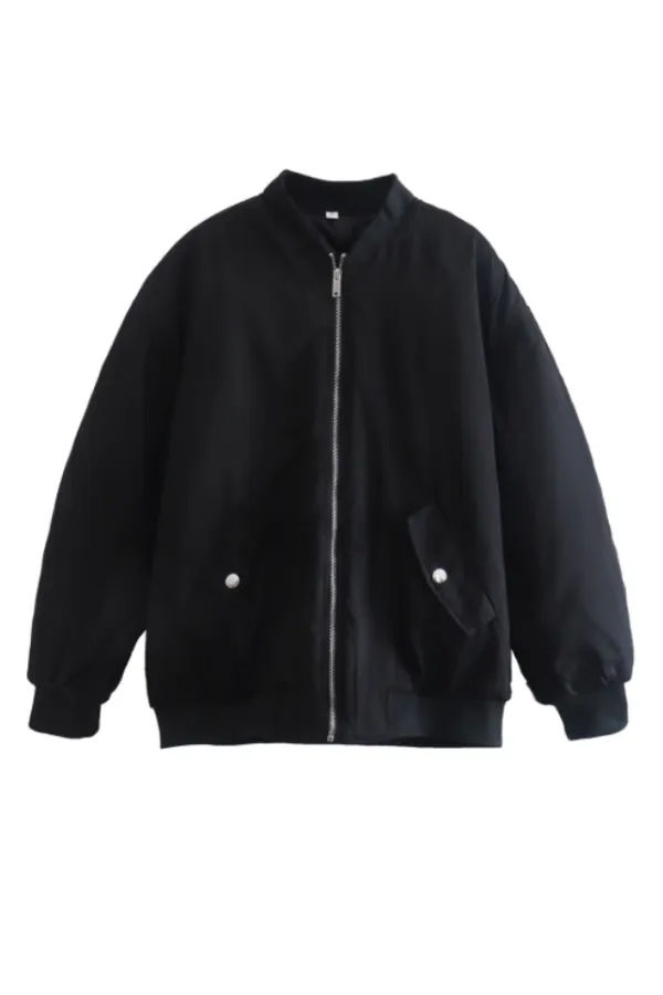 Fashionable Baseball Jacket Loose Cotton Jacket