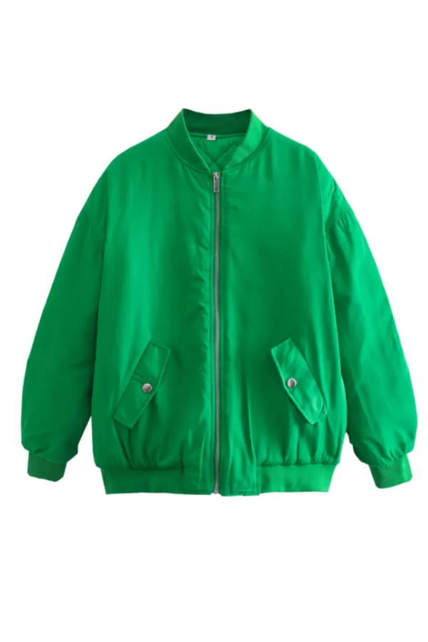 Fashionable Baseball Jacket Loose Cotton Jacket