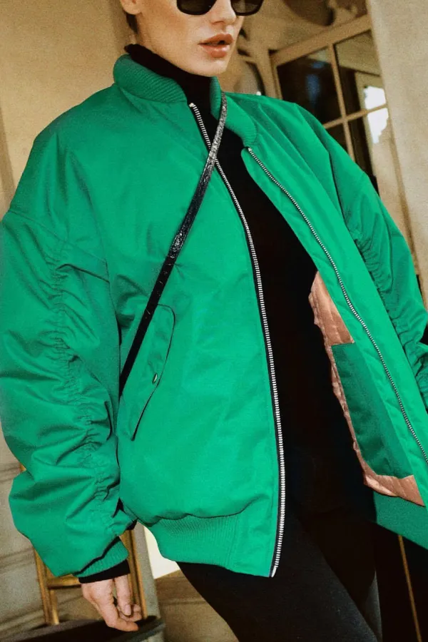 Fashionable Baseball Jacket Loose Cotton Jacket
