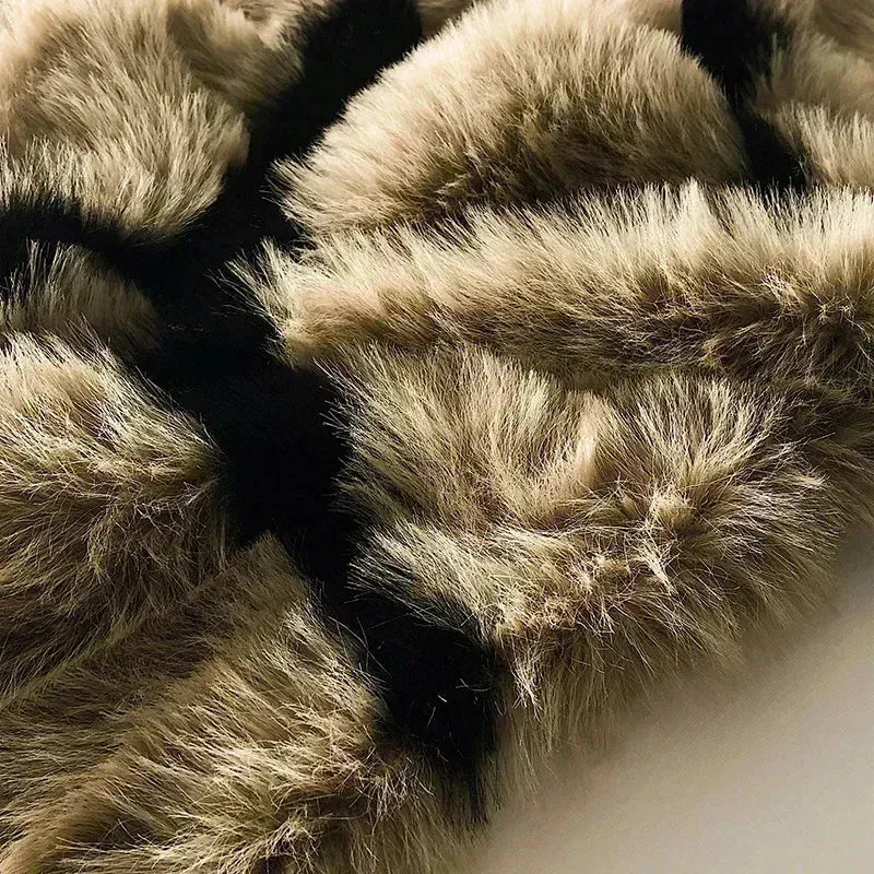 Faux Fox Fur Plush Weighted Blanket