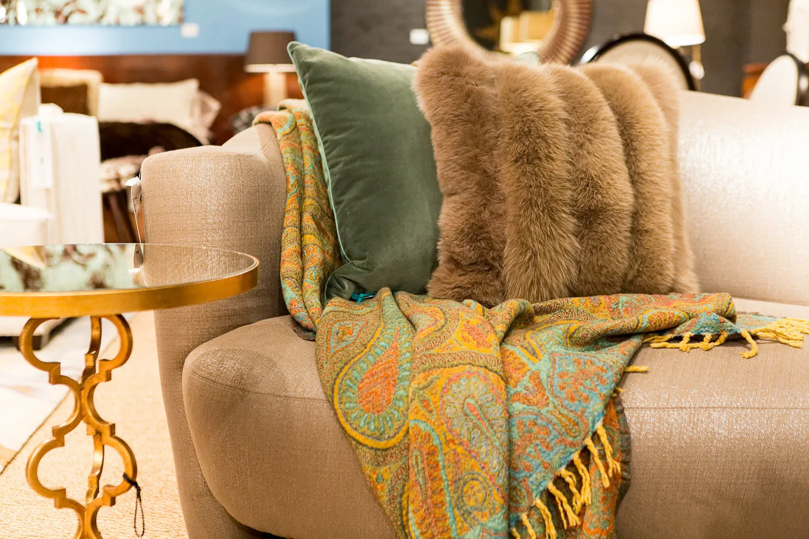 Feroza Boiled Wool Throw - Sabira Collection