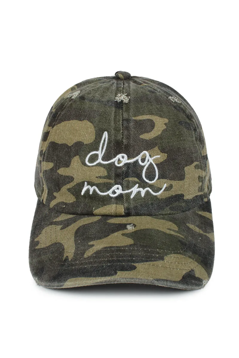 FWCAP454 - Dog mom embroidered baseball cap