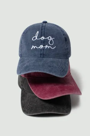FWCAP454 - Dog mom embroidered baseball cap