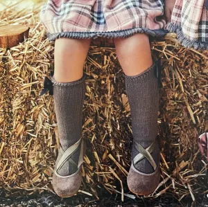 Juliana Knee Socks With Side Bow