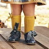 Juliana Knee Socks With Side Bow