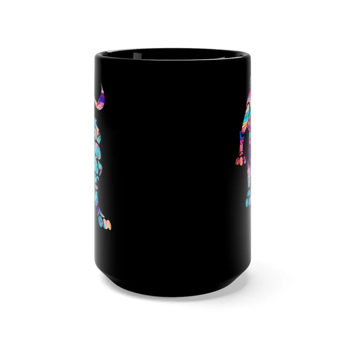 Leo Zodiac Sign Black Mug 15oz