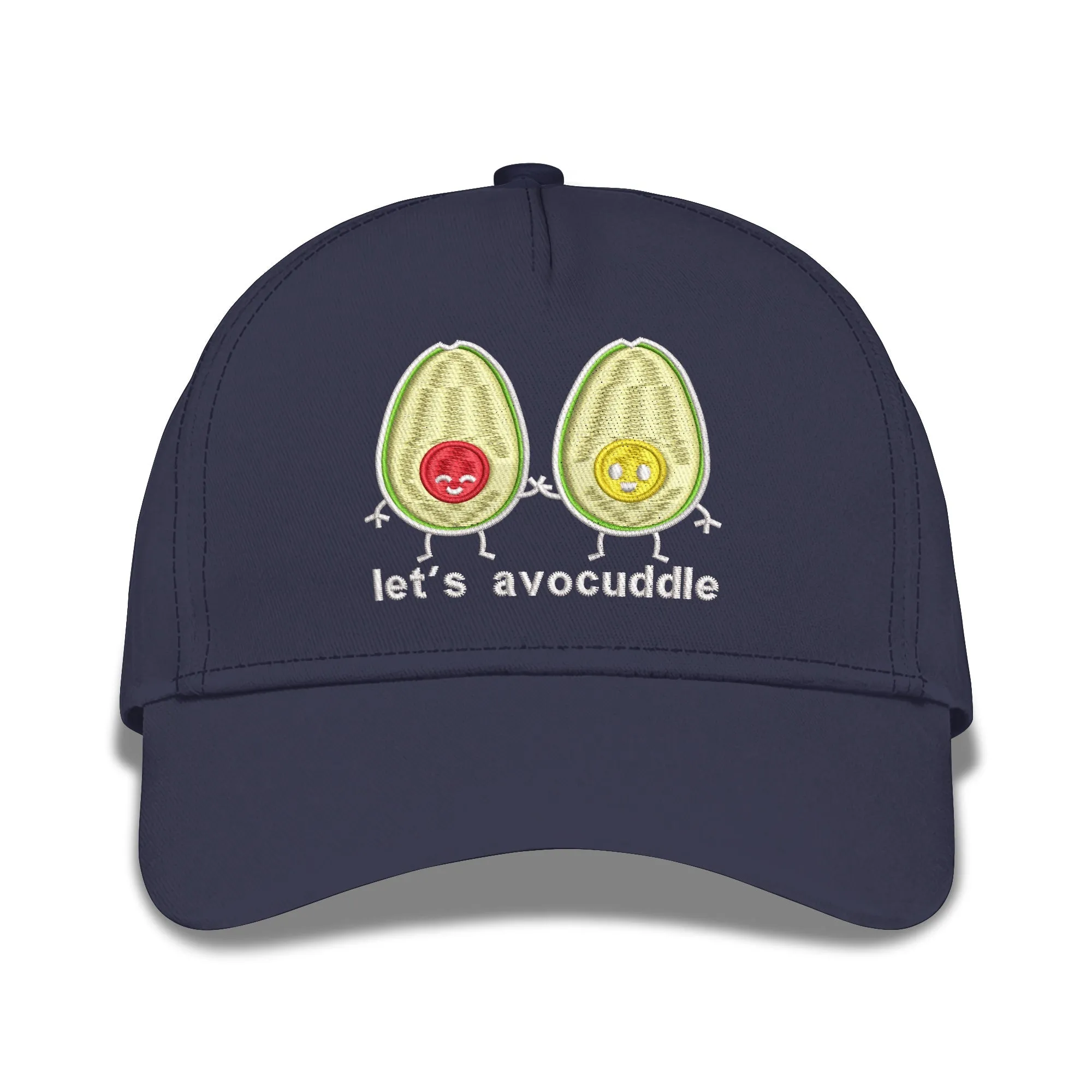 Let's Avocuddle Embroidered Baseball Caps