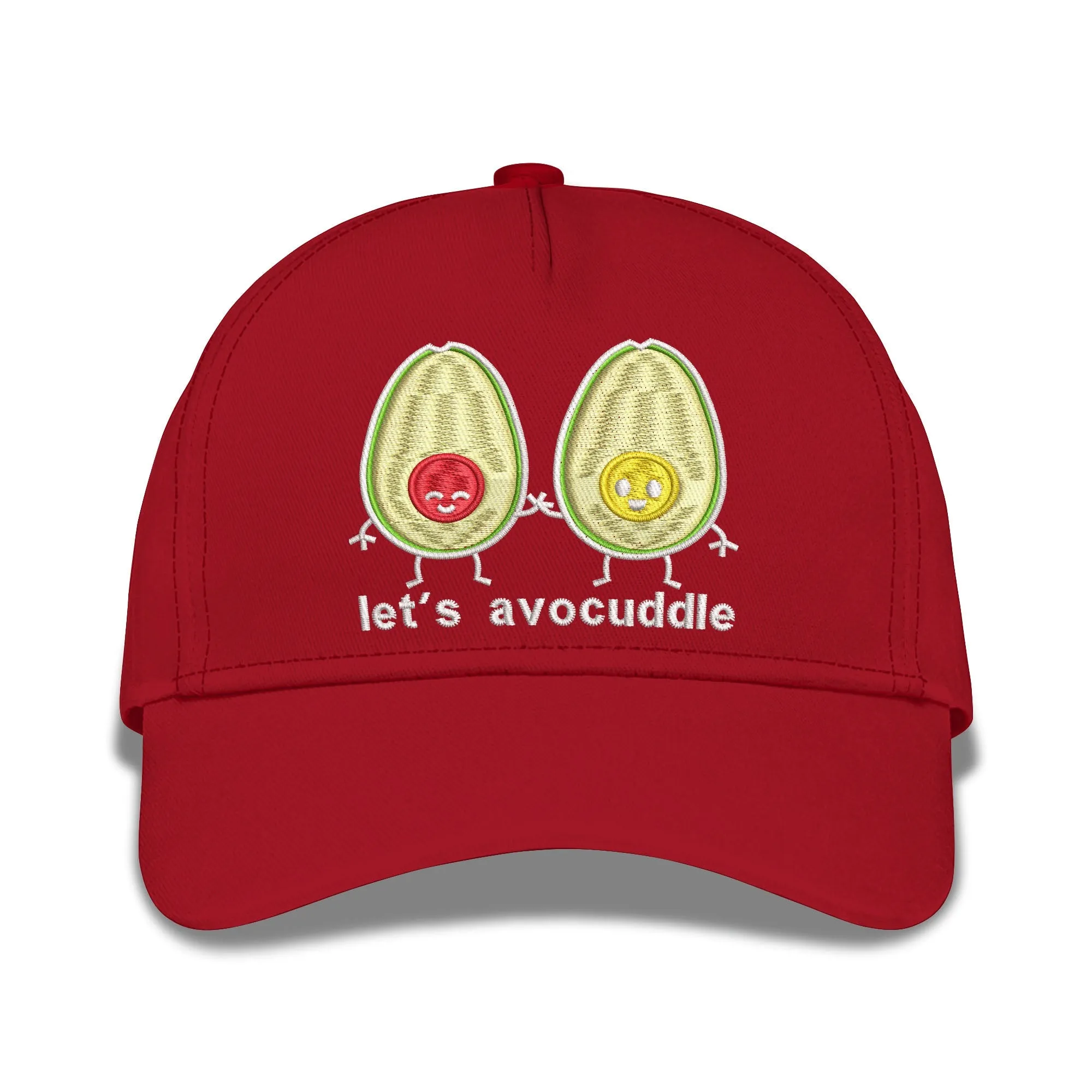 Let's Avocuddle Embroidered Baseball Caps