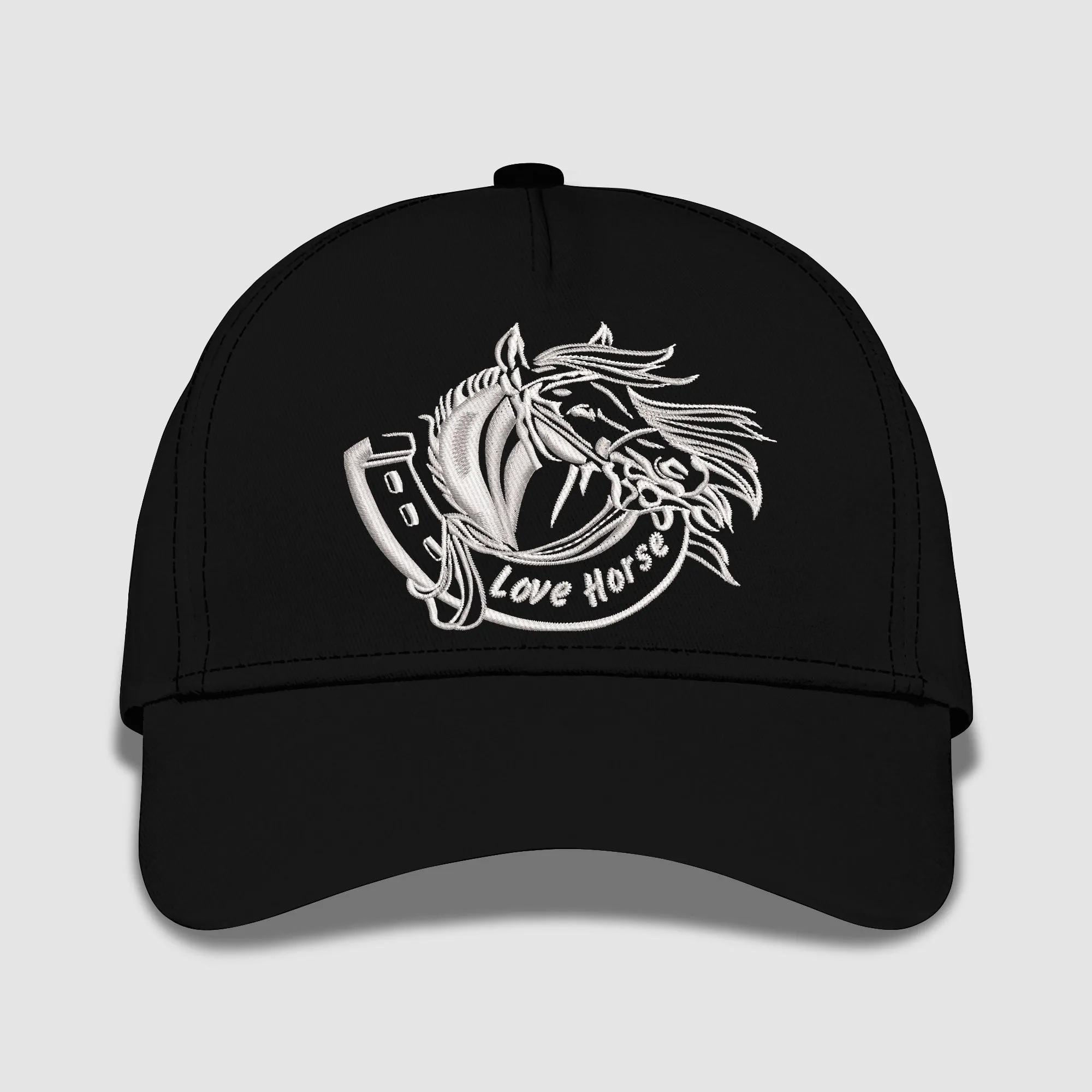 Love Horse Embroidered Baseball Caps
