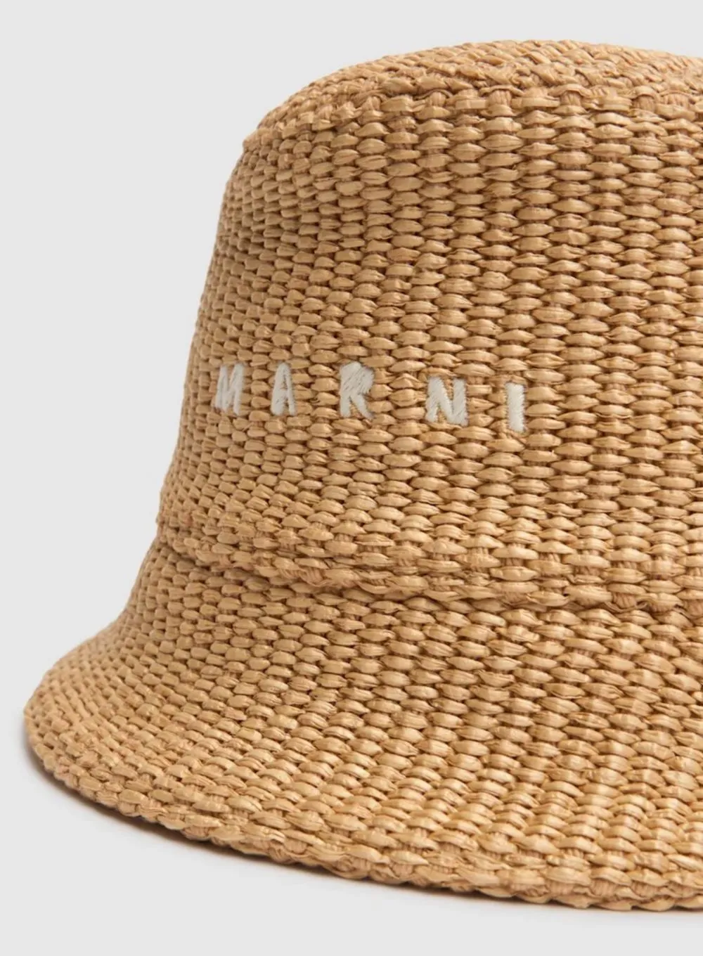 MARNI | Embroidered Raffia Bucket Hat