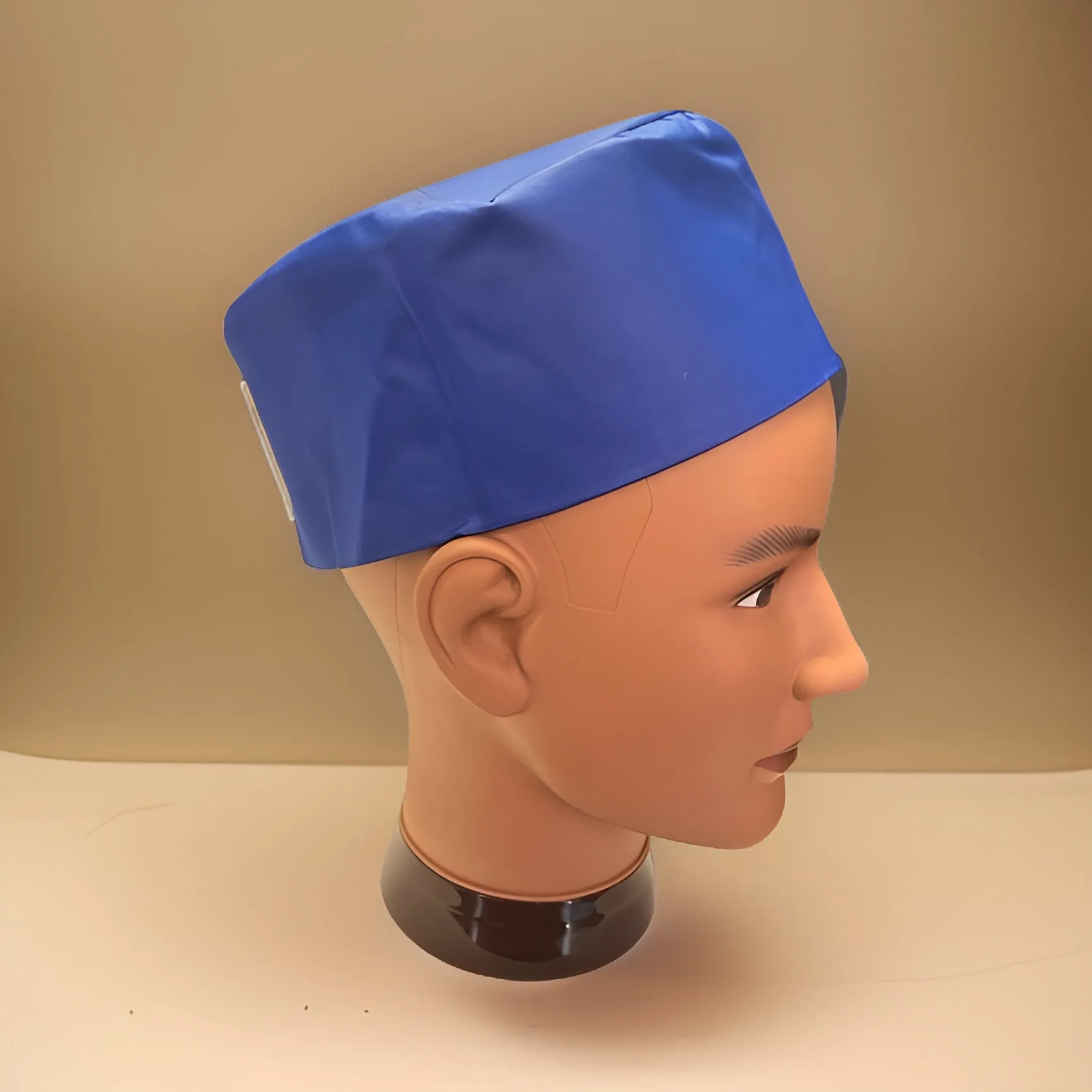 Men's Solid Color Royal Blue Kufi Hat