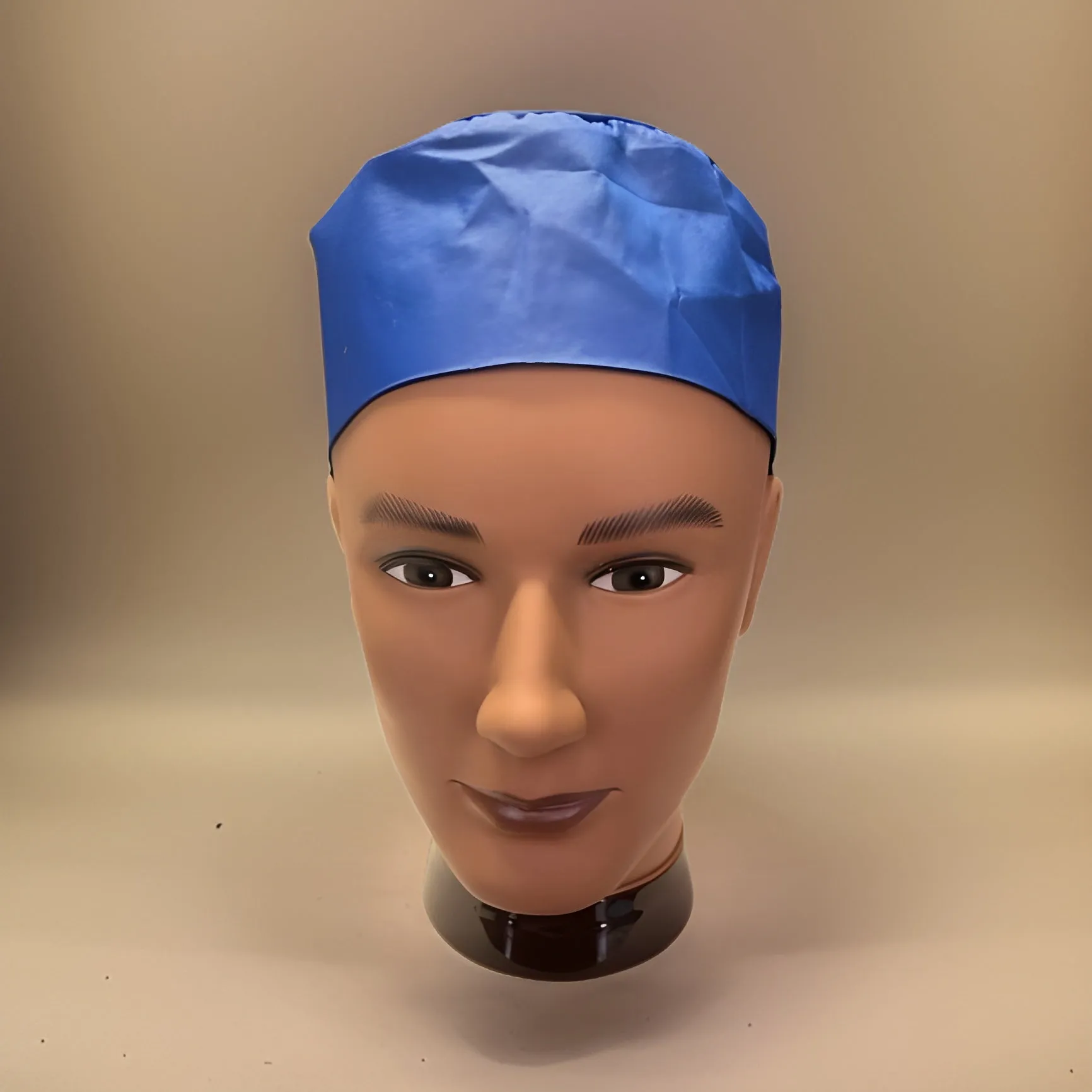 Men's Solid Color Royal Blue Kufi Hat