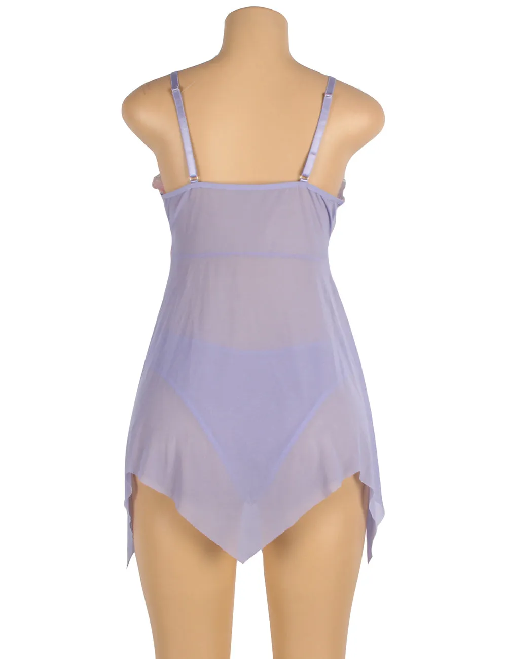 New Flower Decoration Loose Comfortable Open Front Babydoll