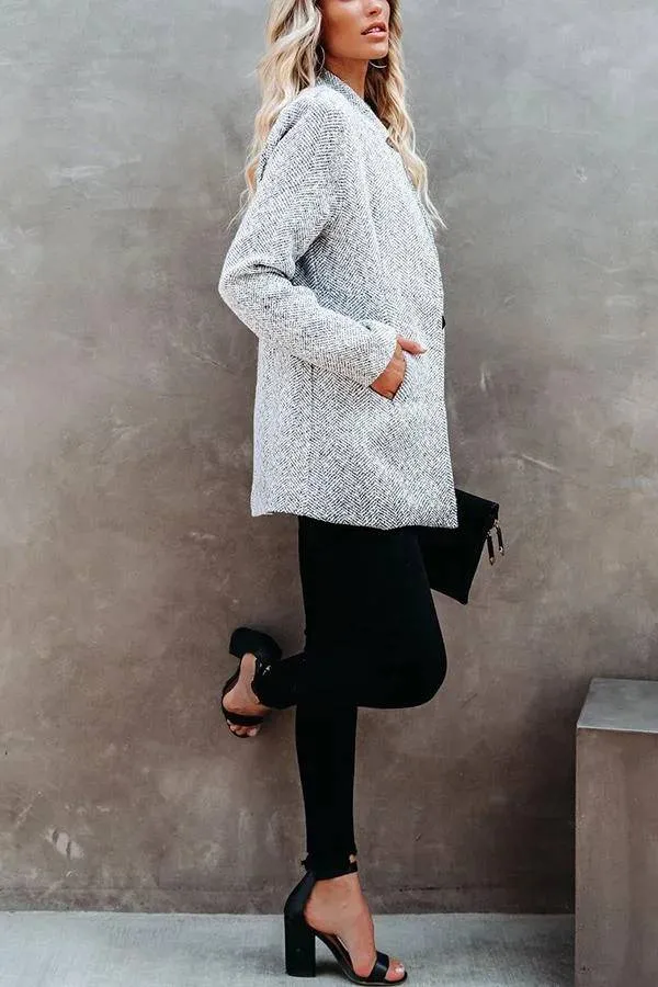 Pocket Casual Solid Color Jacket