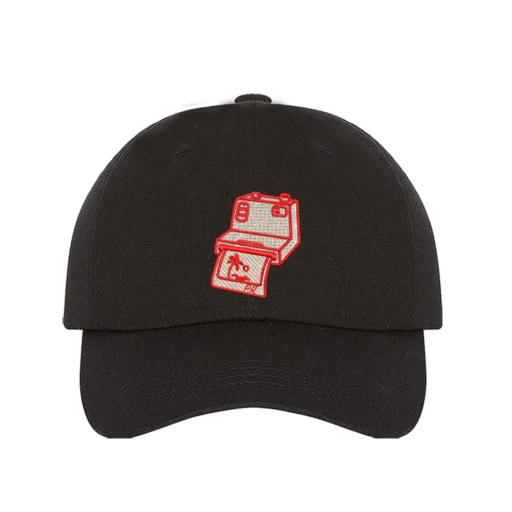 Puerto Rico Camera Embroidered Baseball Hat 📸🇵🇷