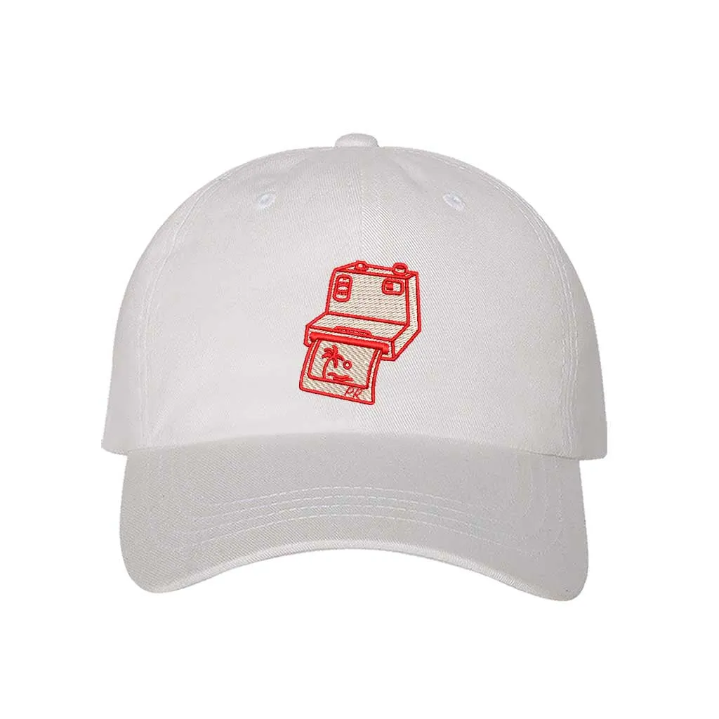 Puerto Rico Camera Embroidered Baseball Hat 📸🇵🇷