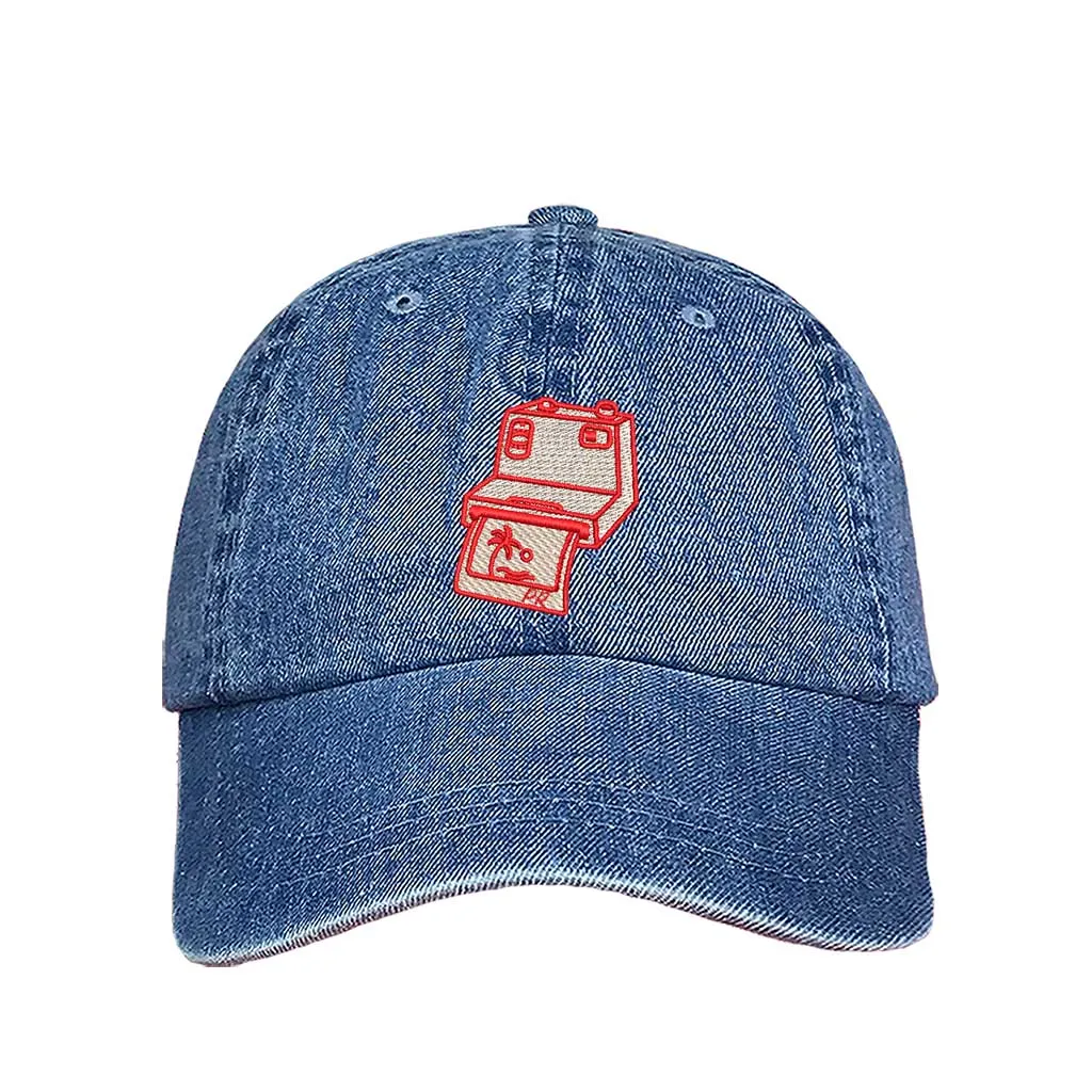 Puerto Rico Camera Embroidered Baseball Hat 📸🇵🇷