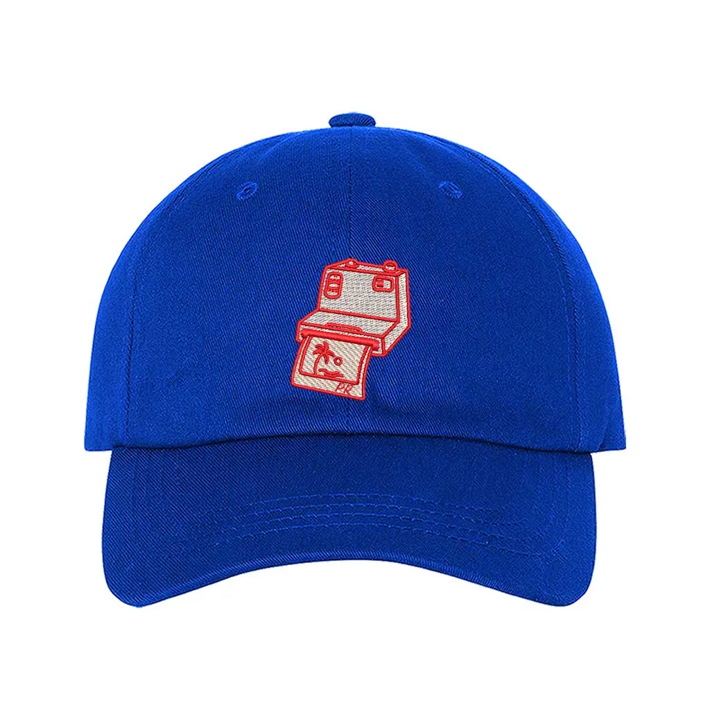 Puerto Rico Camera Embroidered Baseball Hat 📸🇵🇷
