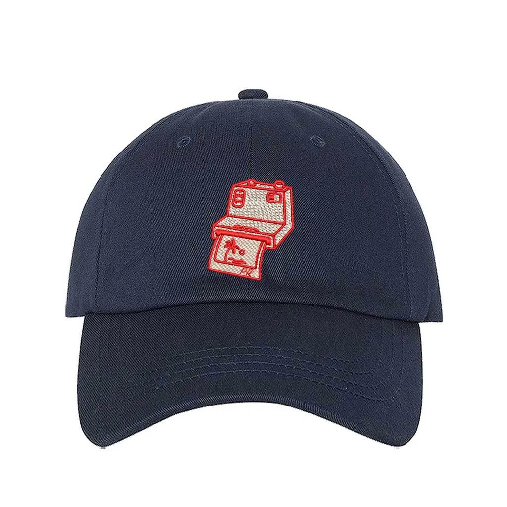 Puerto Rico Camera Embroidered Baseball Hat 📸🇵🇷