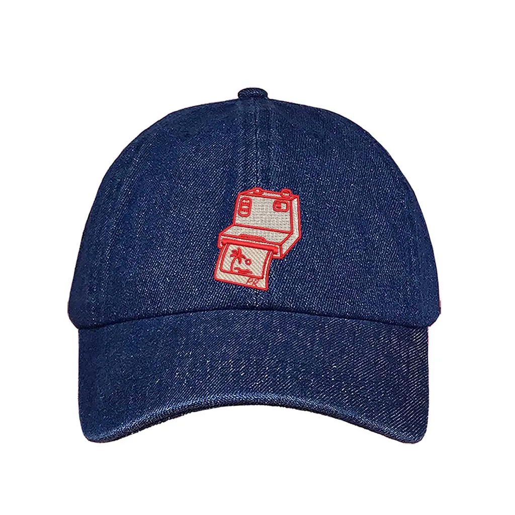 Puerto Rico Camera Embroidered Baseball Hat 📸🇵🇷