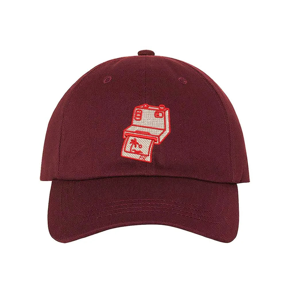 Puerto Rico Camera Embroidered Baseball Hat 📸🇵🇷