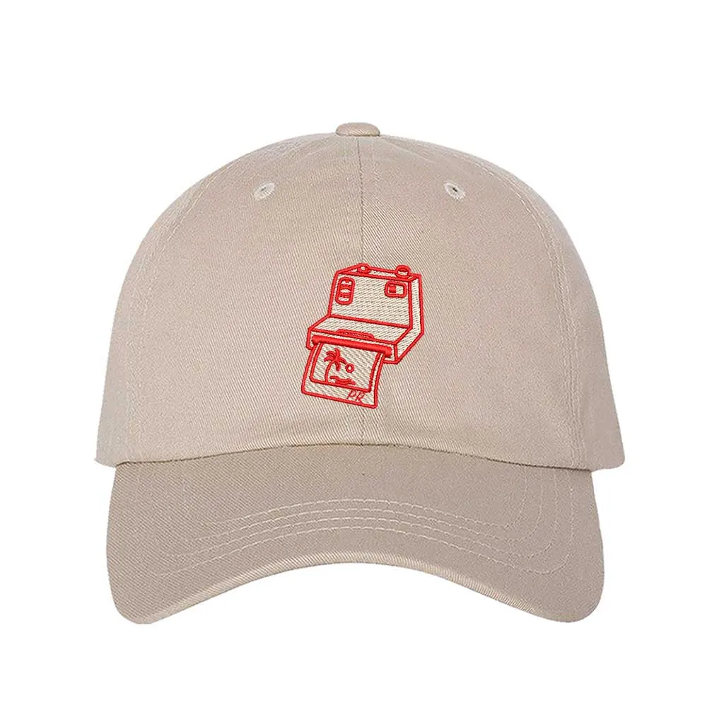 Puerto Rico Camera Embroidered Baseball Hat 📸🇵🇷