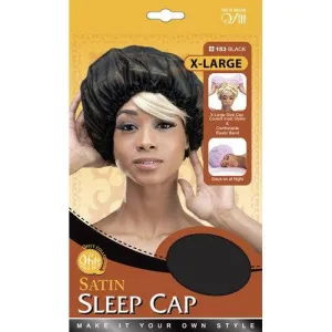 Qfitt  X-LARGE SATIN SLEEP/BLACK