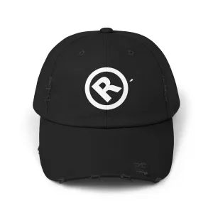 Raw Suhi "R" LOGO Distressed Dad Cap (blk)